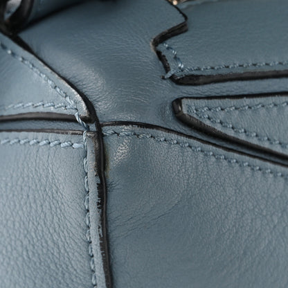 Loewe Calfskin Small Puzzle Bag Stone Blue 14 of 16