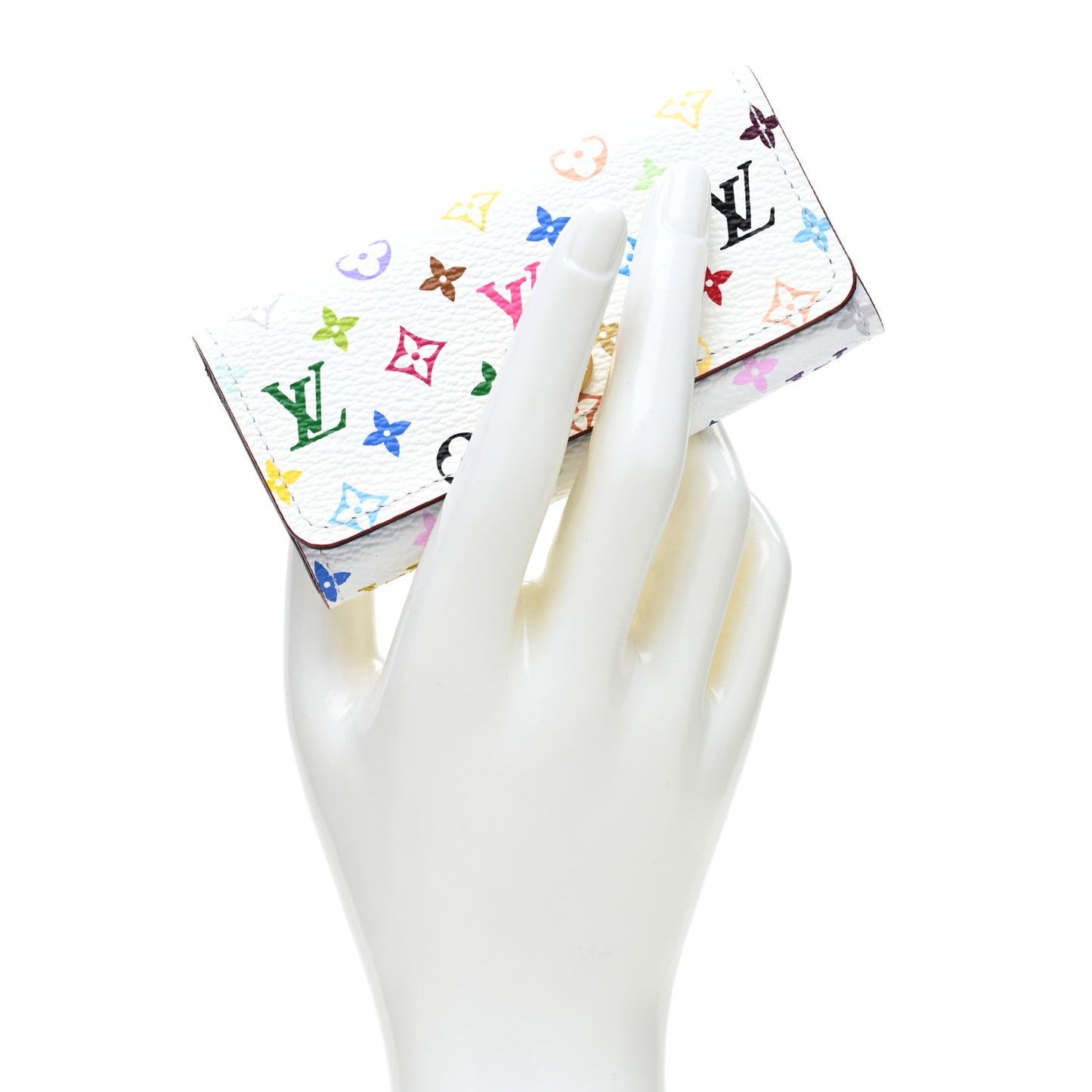 Monogram Multicolor Multicles 4 Key Holder White Raisin