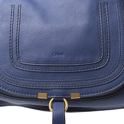 Chloe Calfskin Medium Marcie Satchel Royal Navy 9 of 9