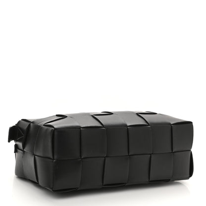 Bottega Veneta Lambskin Maxi Intrecciato Brick Cassette Bag Black 4 of 10