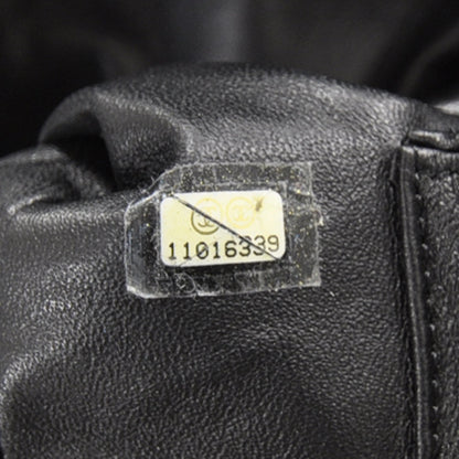 Chanel Leather Luxe Ligne Medium Bowler Metallic Black 7 of 10