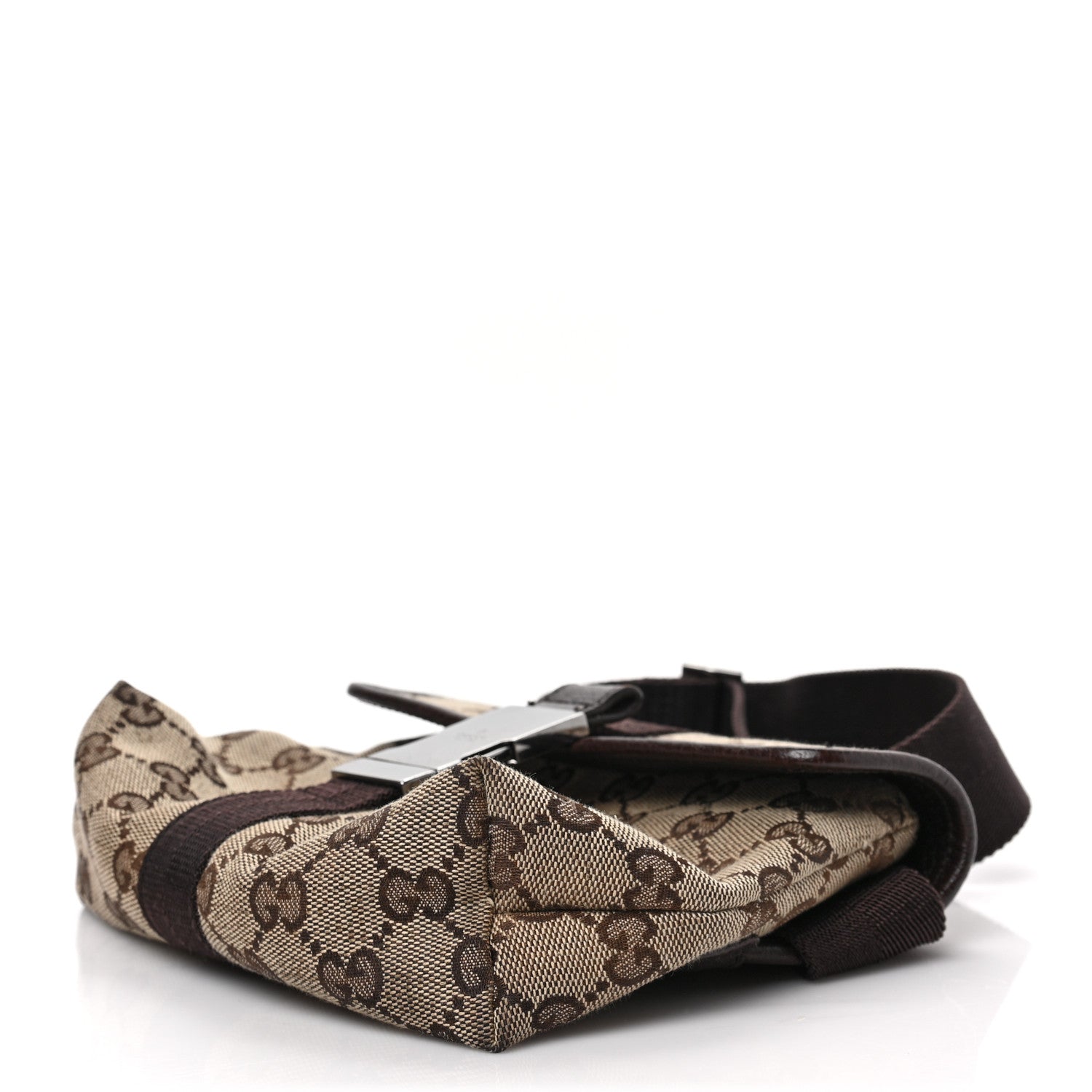 Gucci Monogram Waist Pouch Bag Dark Brown 8 of 9