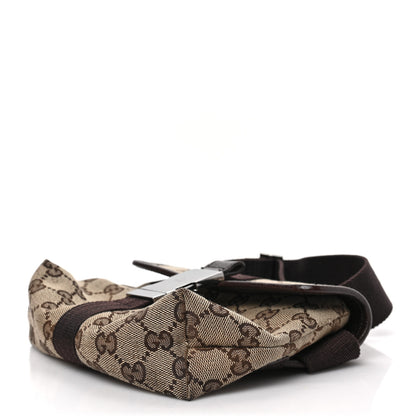 Gucci Monogram Waist Pouch Bag Dark Brown 8 of 9