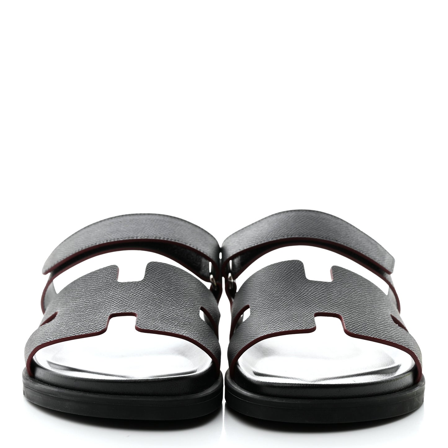 Calfskin Mens Chypre Sandals 44 Black