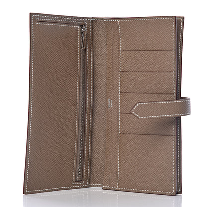 Hermes Epsom Bearn Gusset Wallet Etoupe 5 of 8