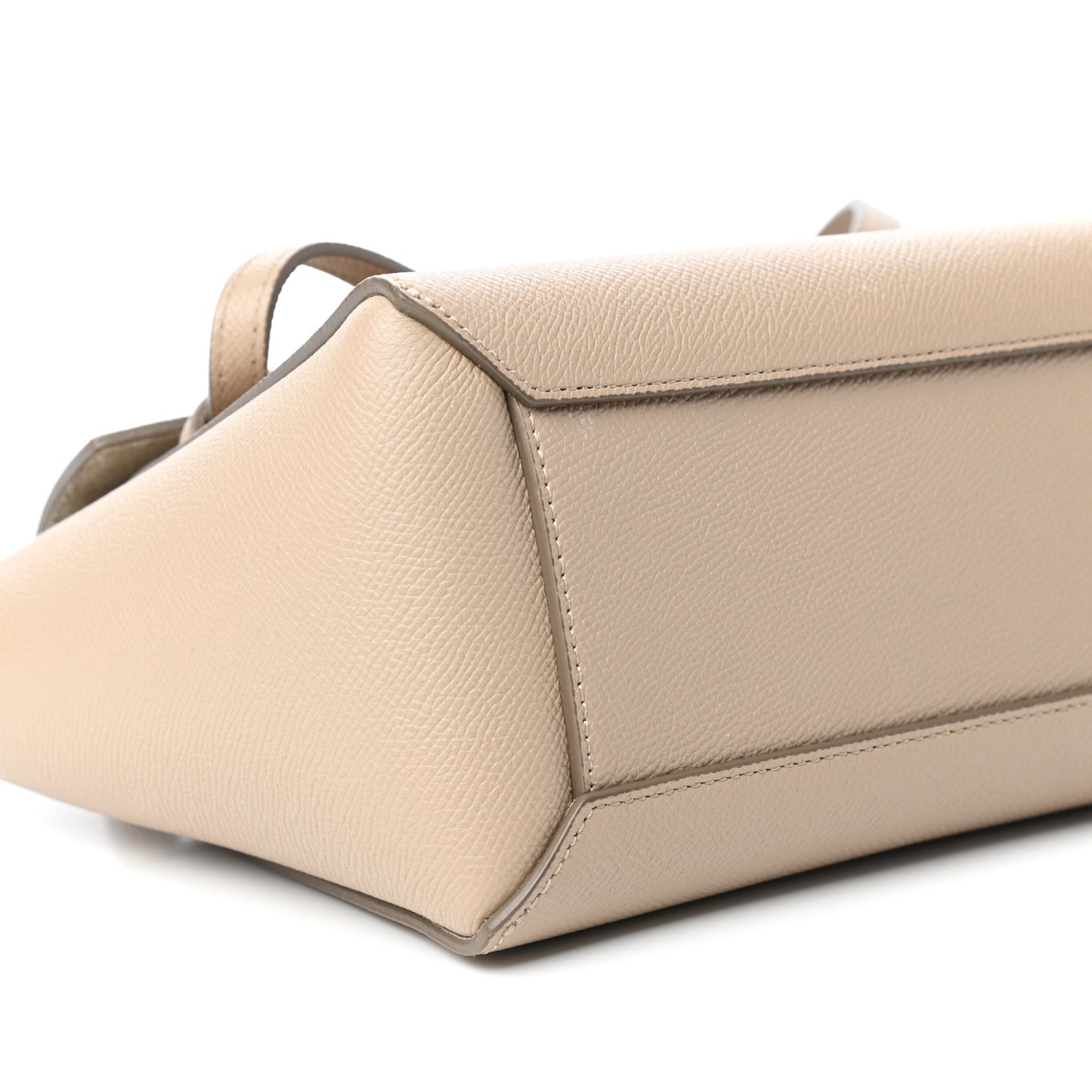 Grained Calfskin Nano Belt Bag Light Taupe
