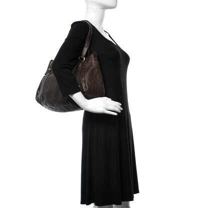 Gucci Guccissima Medium Abbey Shoulder Bag Chocolate 2 of 9