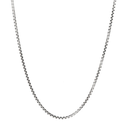 David Yurman Sterling Silver 14K Yellow Gold 2.7mm Box Chain Necklace 16" 1 of 4