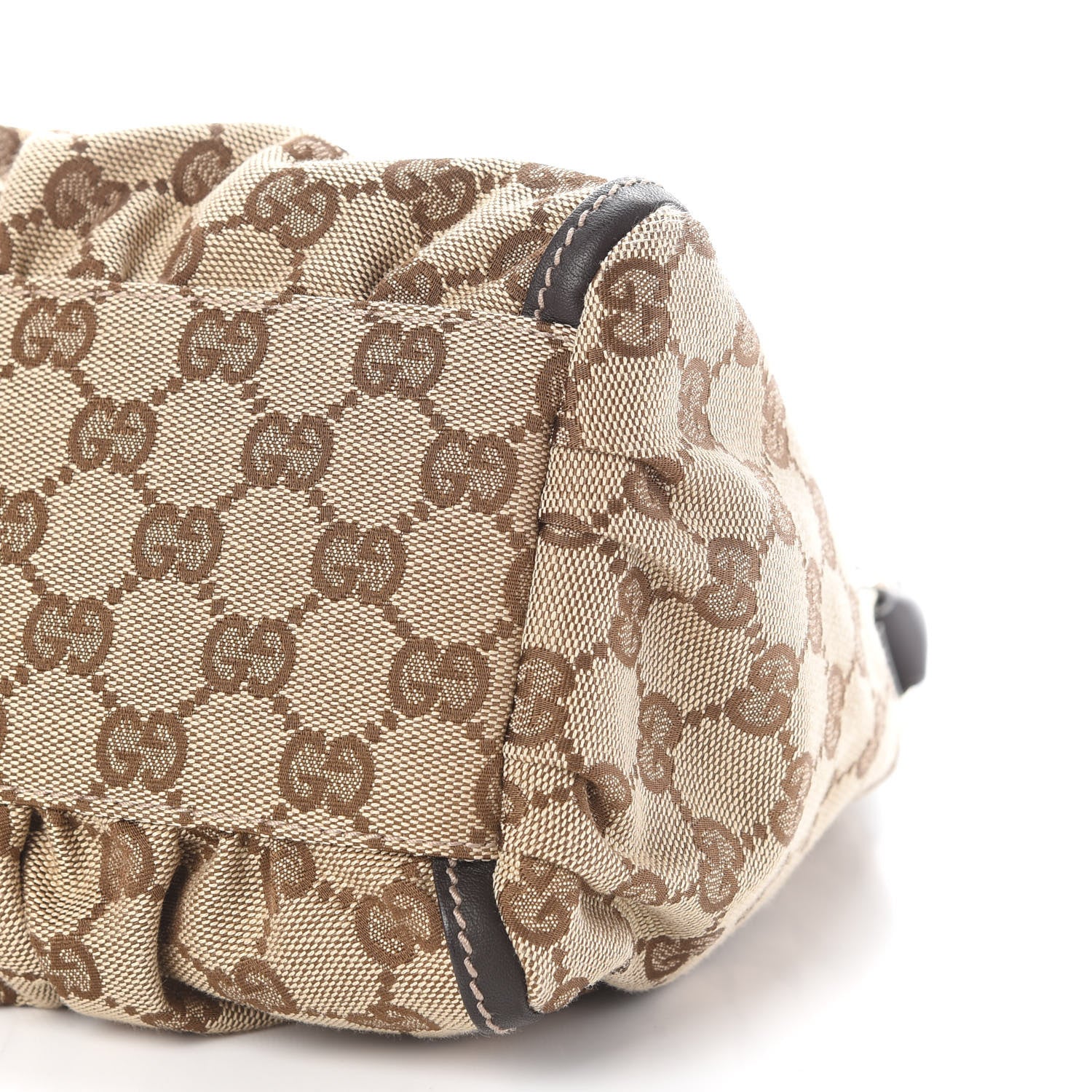 Gucci Monogram Medium D Gold Ring Hobo Dark Brown 8 of 8