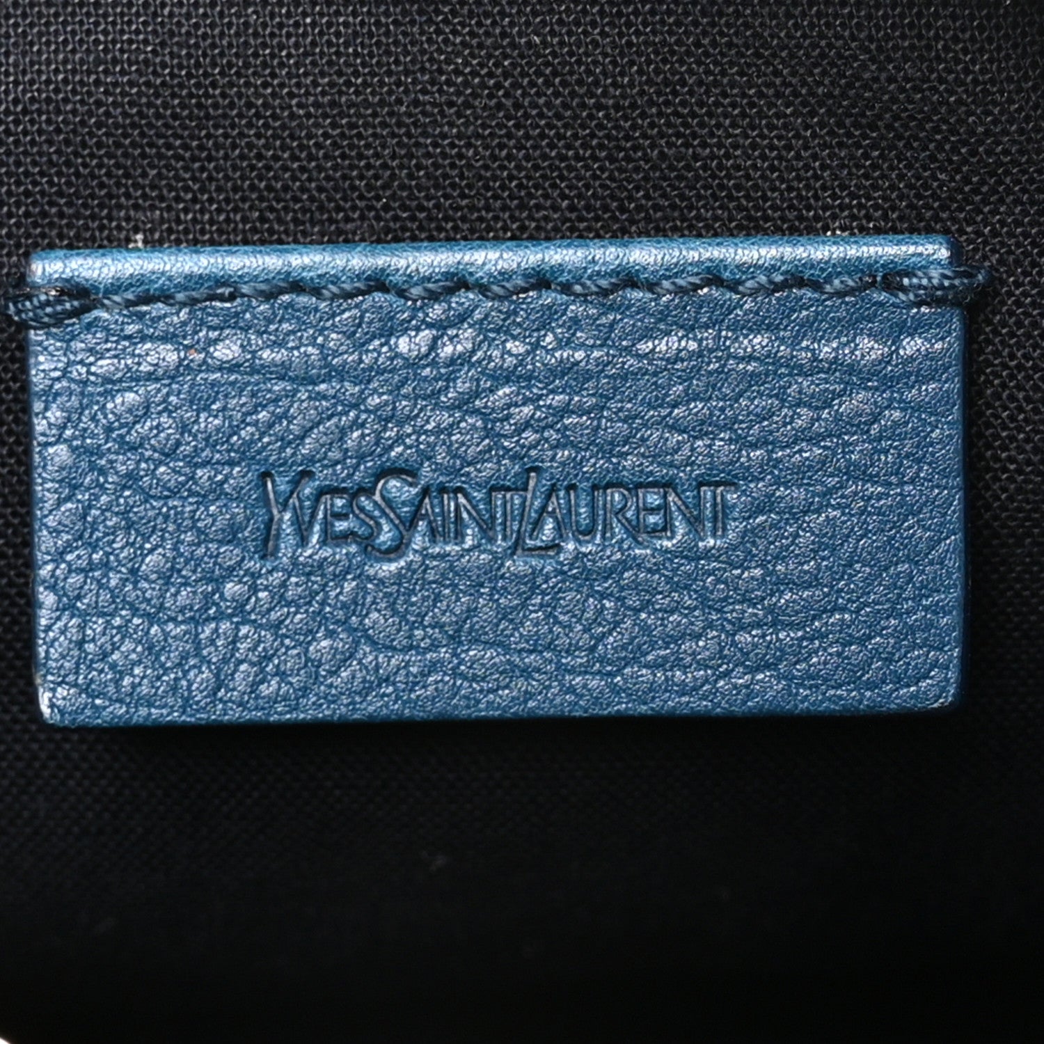Saint Laurent Calfskin Chain Muse Pouch Turquoise 6 of 11