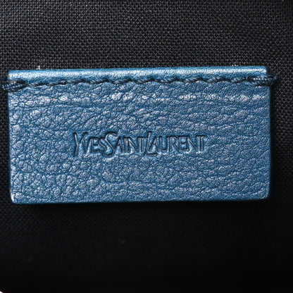 Saint Laurent Calfskin Chain Muse Pouch Turquoise 6 of 11