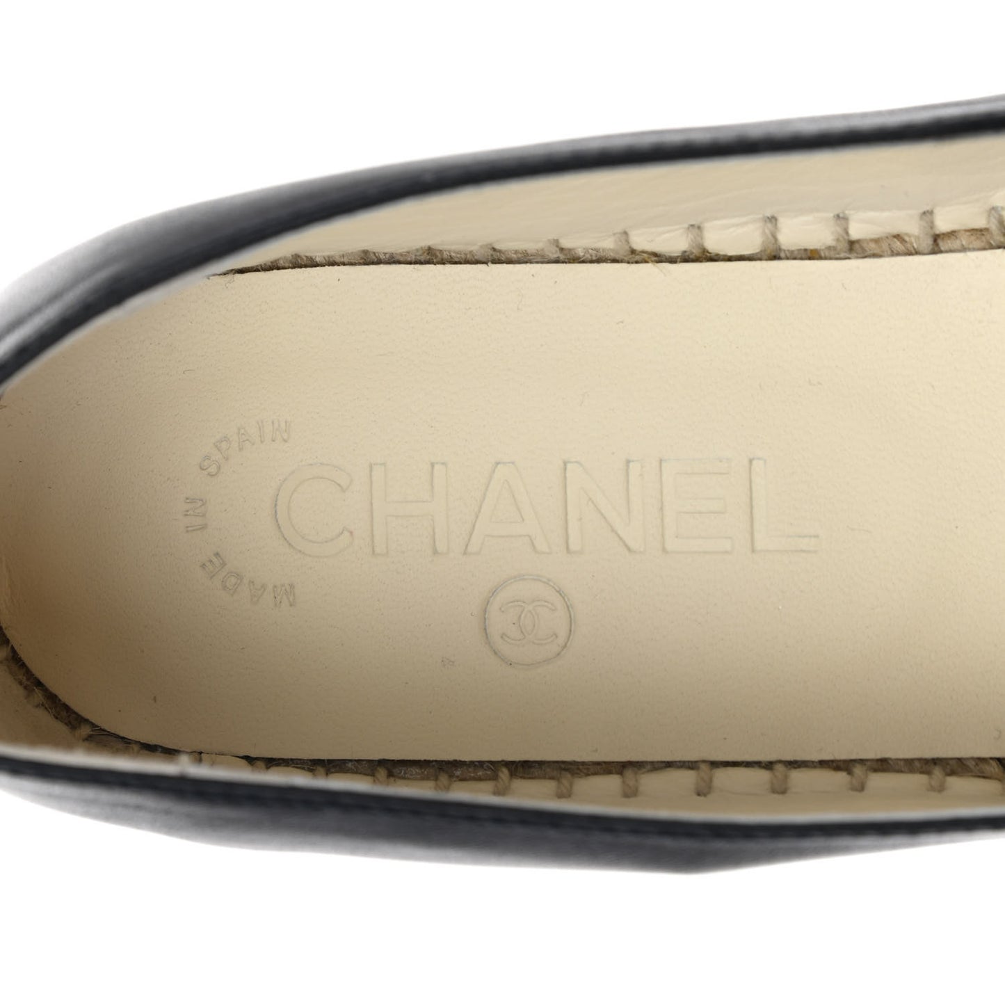 Lambskin CC Espadrilles 39 Black