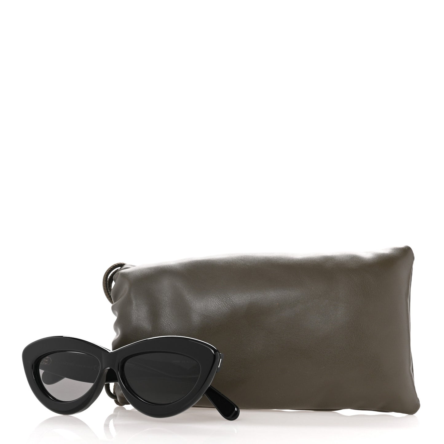 Acetate Cat Eye Sunglasses LW40096I Black