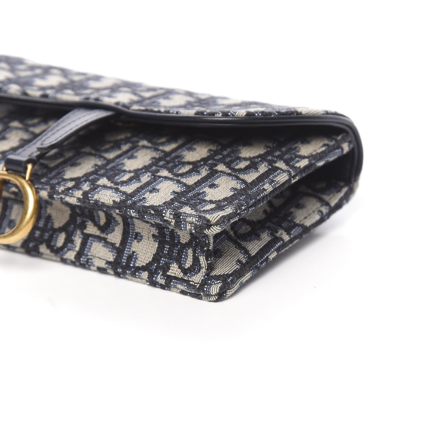 Oblique Saddle Belt Bag Blue