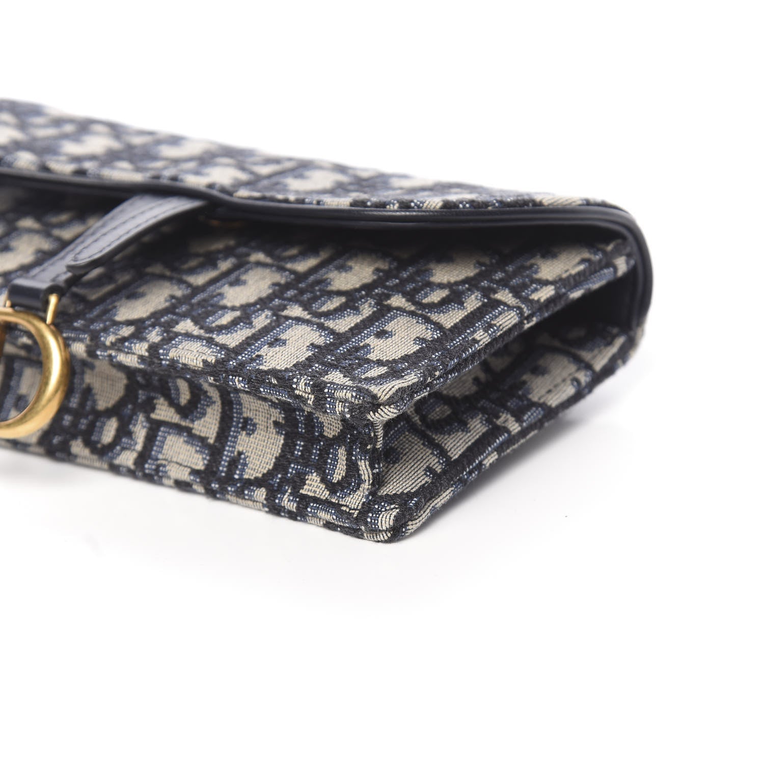 Christian Dior Oblique Saddle Belt Bag Blue 9 of 11