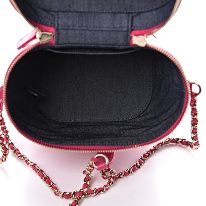 Chanel Lambskin Timeless Vanity Cosmetic Case Pink 5 of 10