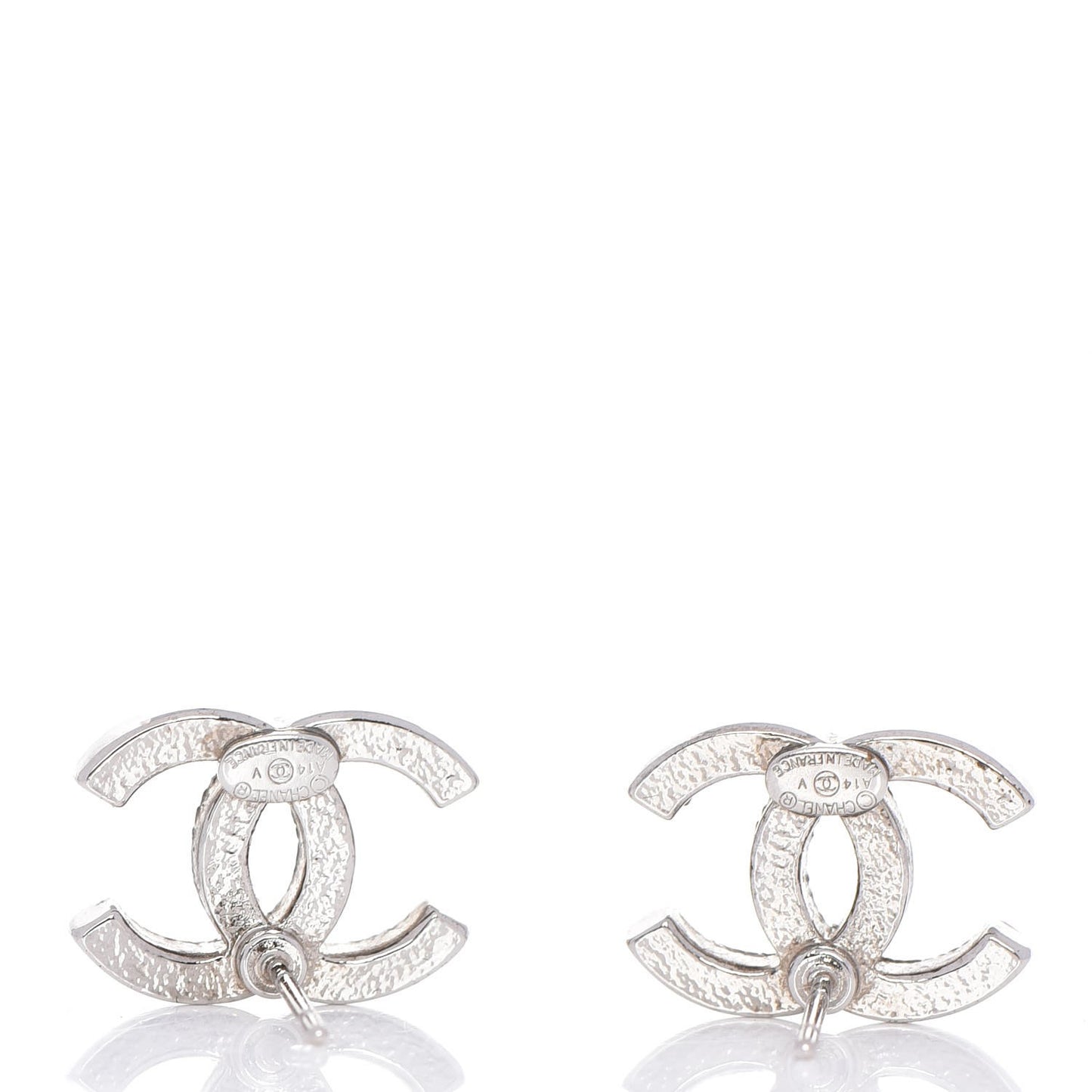 Crystal Timeless CC Earrings Silver