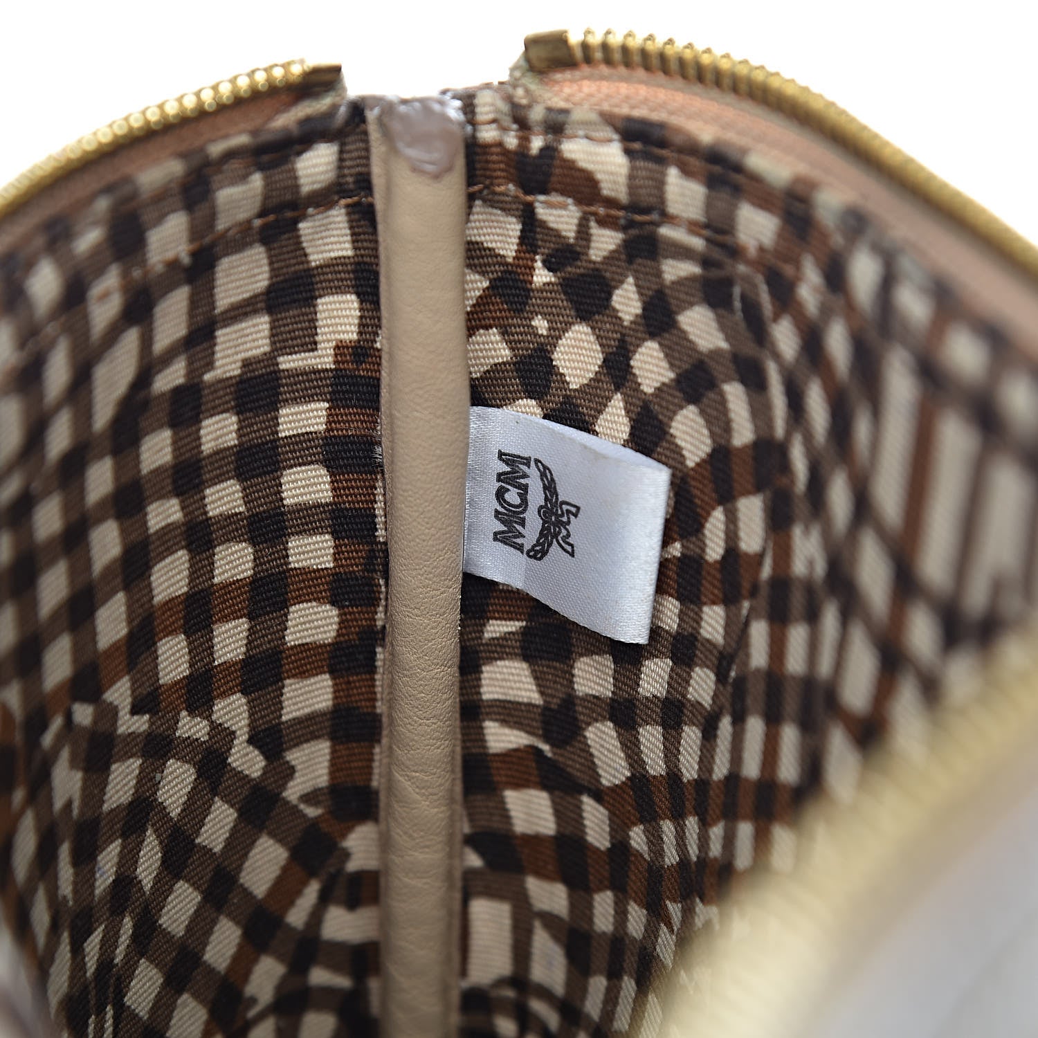 MCM Visetos Medium Liz Reversible Shopper Tote Beige 11 of 24