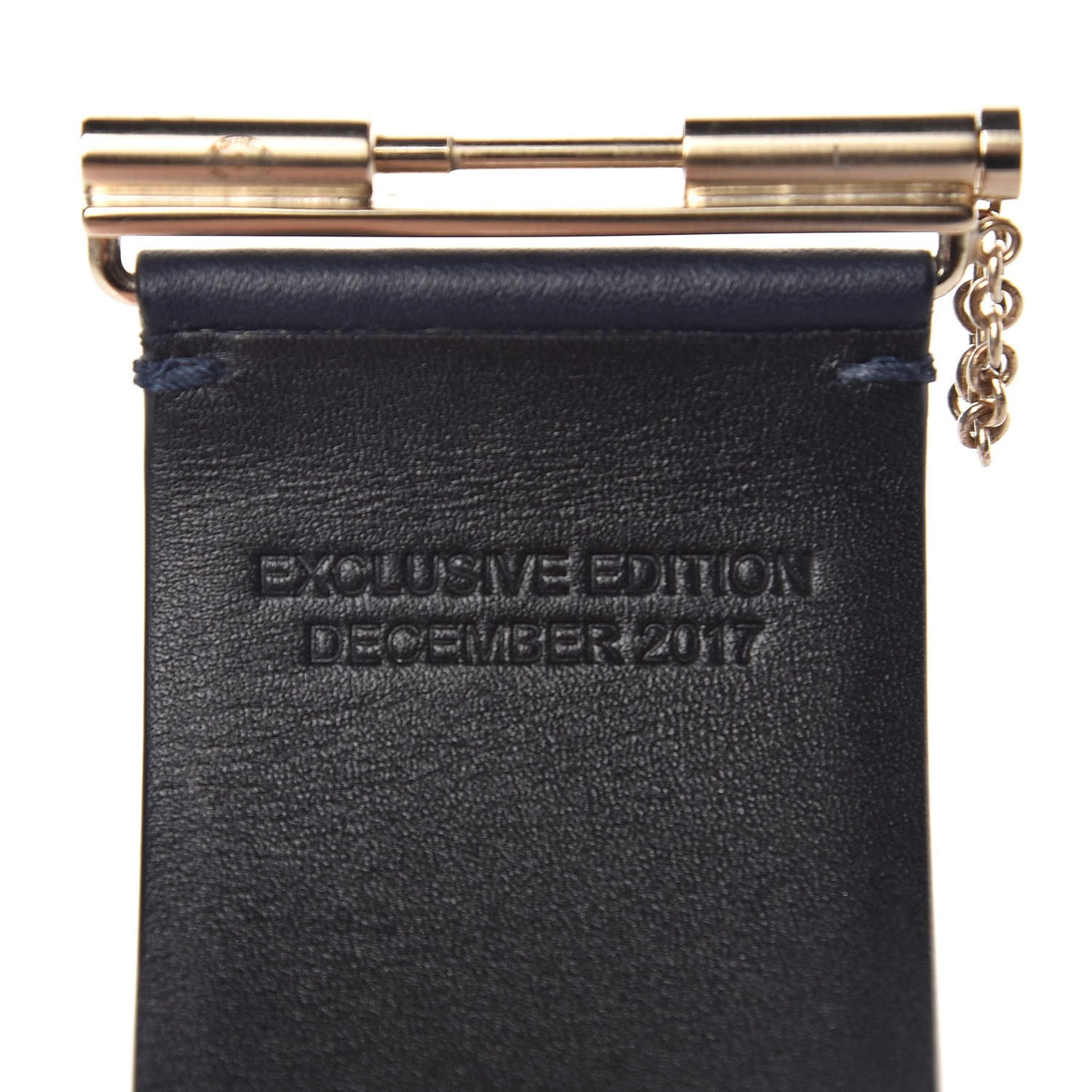 Calfskin CC Wide Cuff Navy