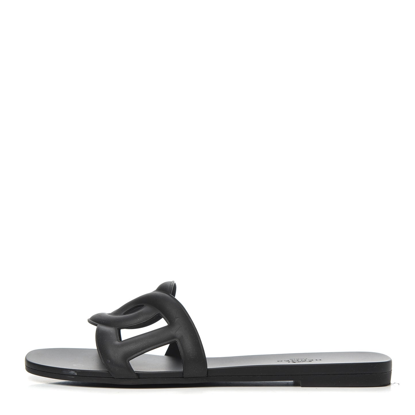 Rubber Aloha Sandals 38 Black