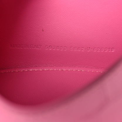 Balenciaga Shiny Calfskin Crocodile Embossed Hourglass Top Handle Bag XS Baby Pink 8 of 11