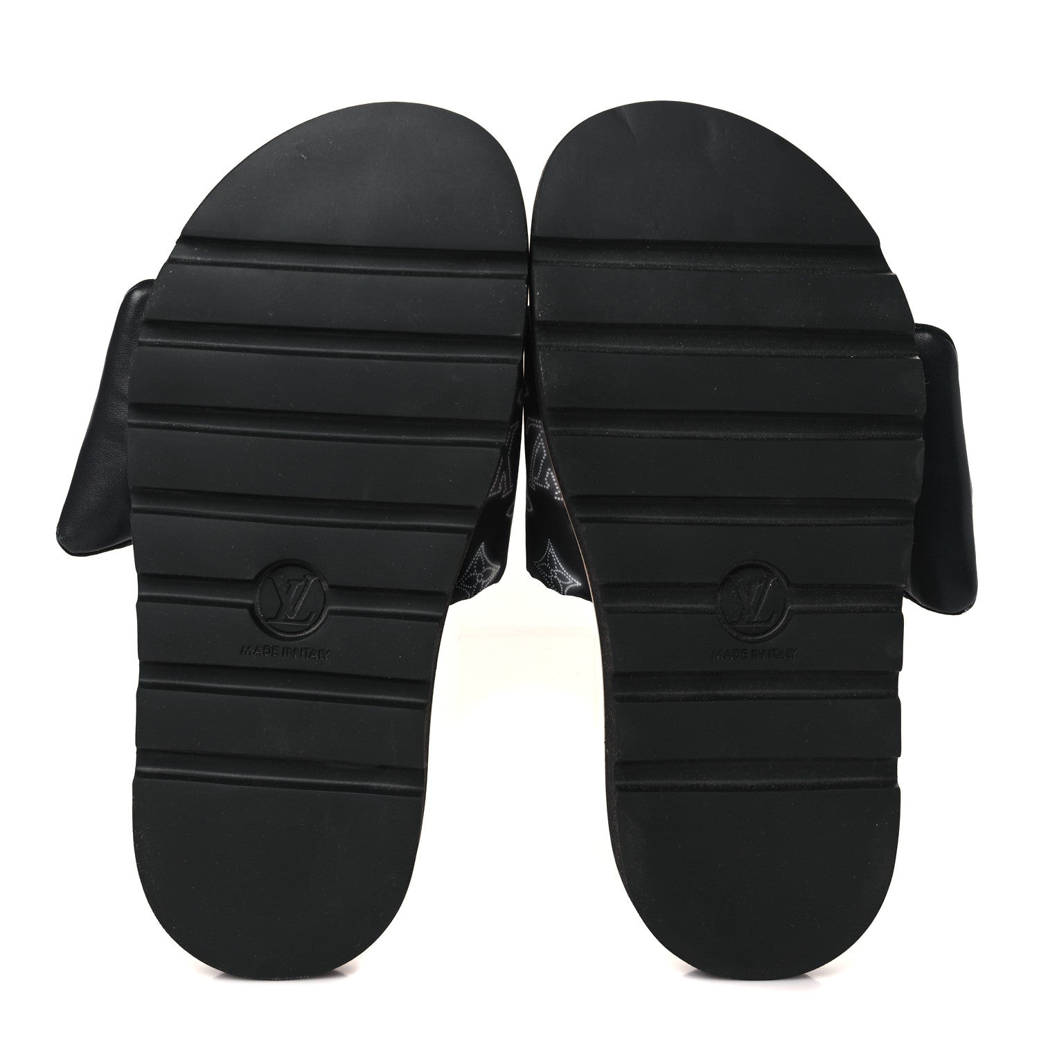 Louis Vuitton Nylon Monogram Womens Pool Pillow Comfort Mules 39 Navy Blue 5 of 8