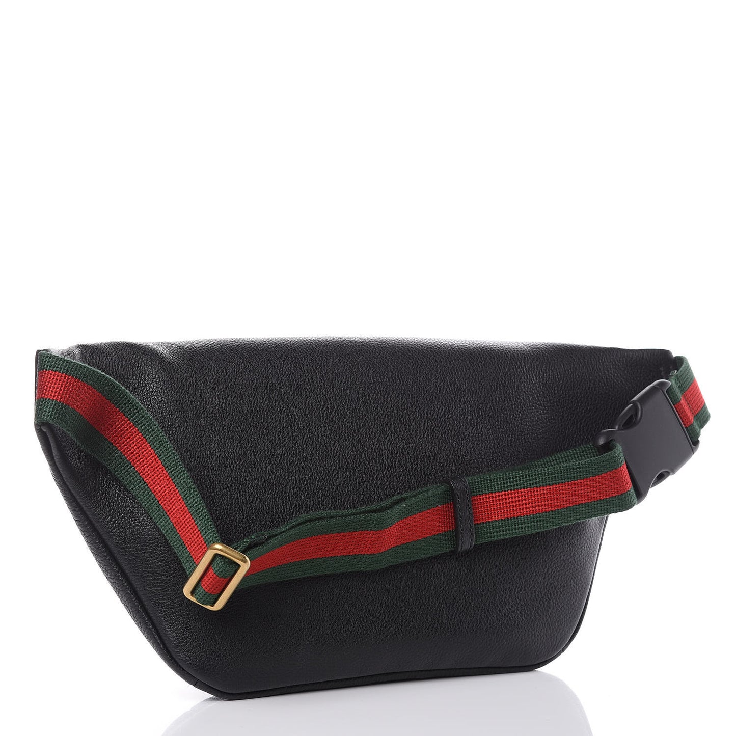 Grained Calfskin Logo Belt Bag Black