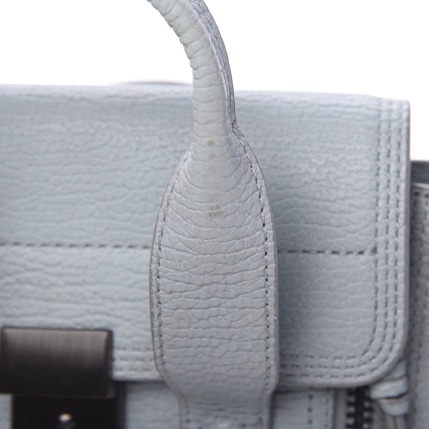 3.1 Phillip Lim 3.1 Textured Calfskin Mini Pashli Satchel Light Blue 15 of 16