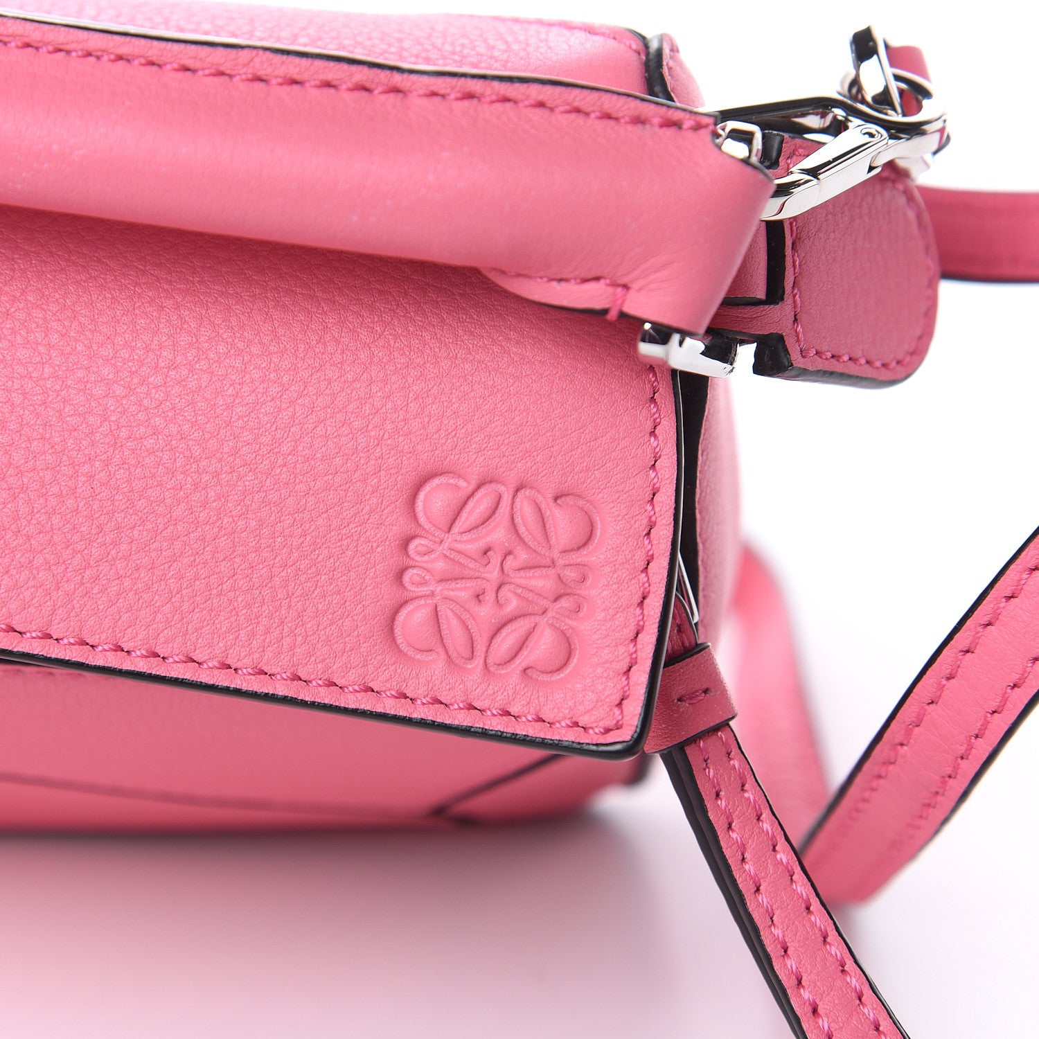 Loewe Calfskin Mini Puzzle Bag Wild Rose 8 of 10