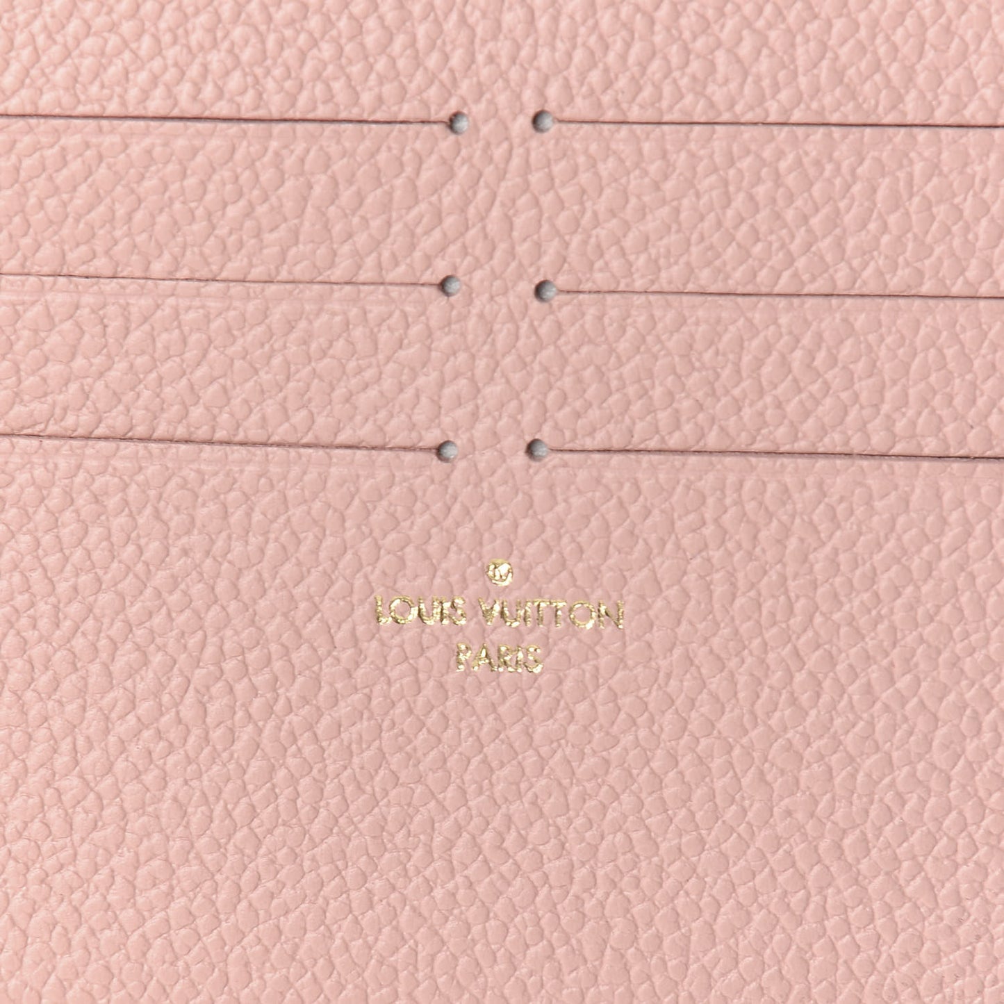 Calfskin Felicie Card Holder Insert Rose Poudre