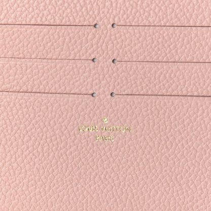 Louis Vuitton Calfskin Felicie Card Holder Insert Rose Poudre 5 of 5