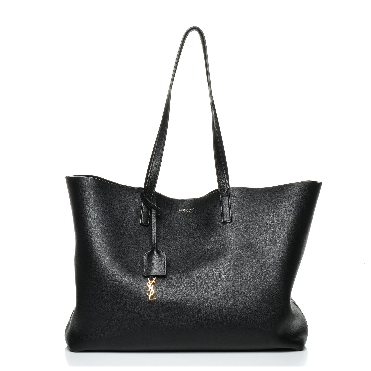 Saint Laurent Calfskin Large Shopping Tote Black 1 of 8