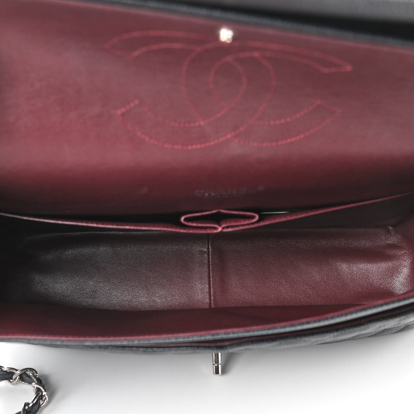 Caviar Quilted Maxi Double Flap Black
