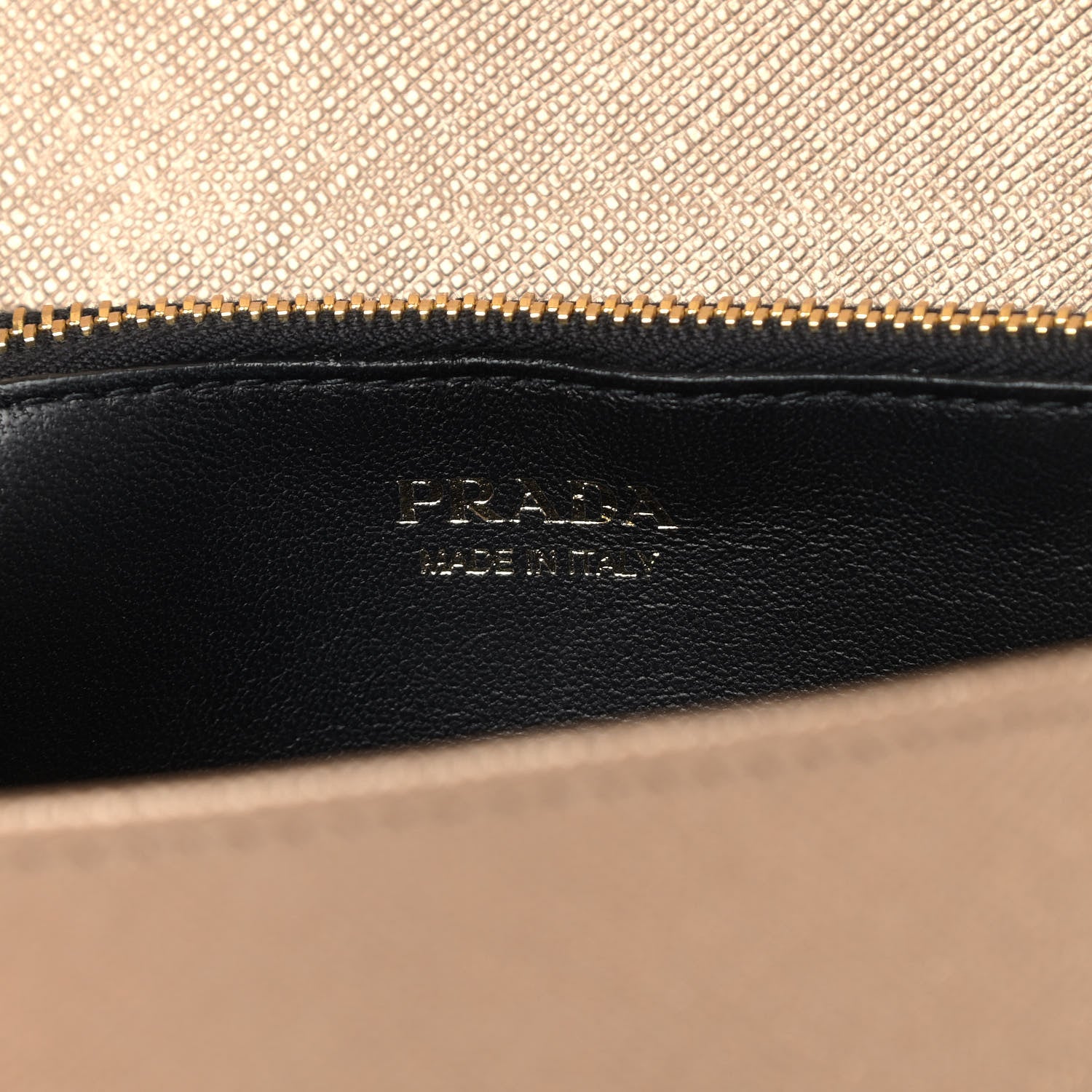 Prada Metallic Saffiano Lux Chain Wallet Quarzo Mordore 6 of 9