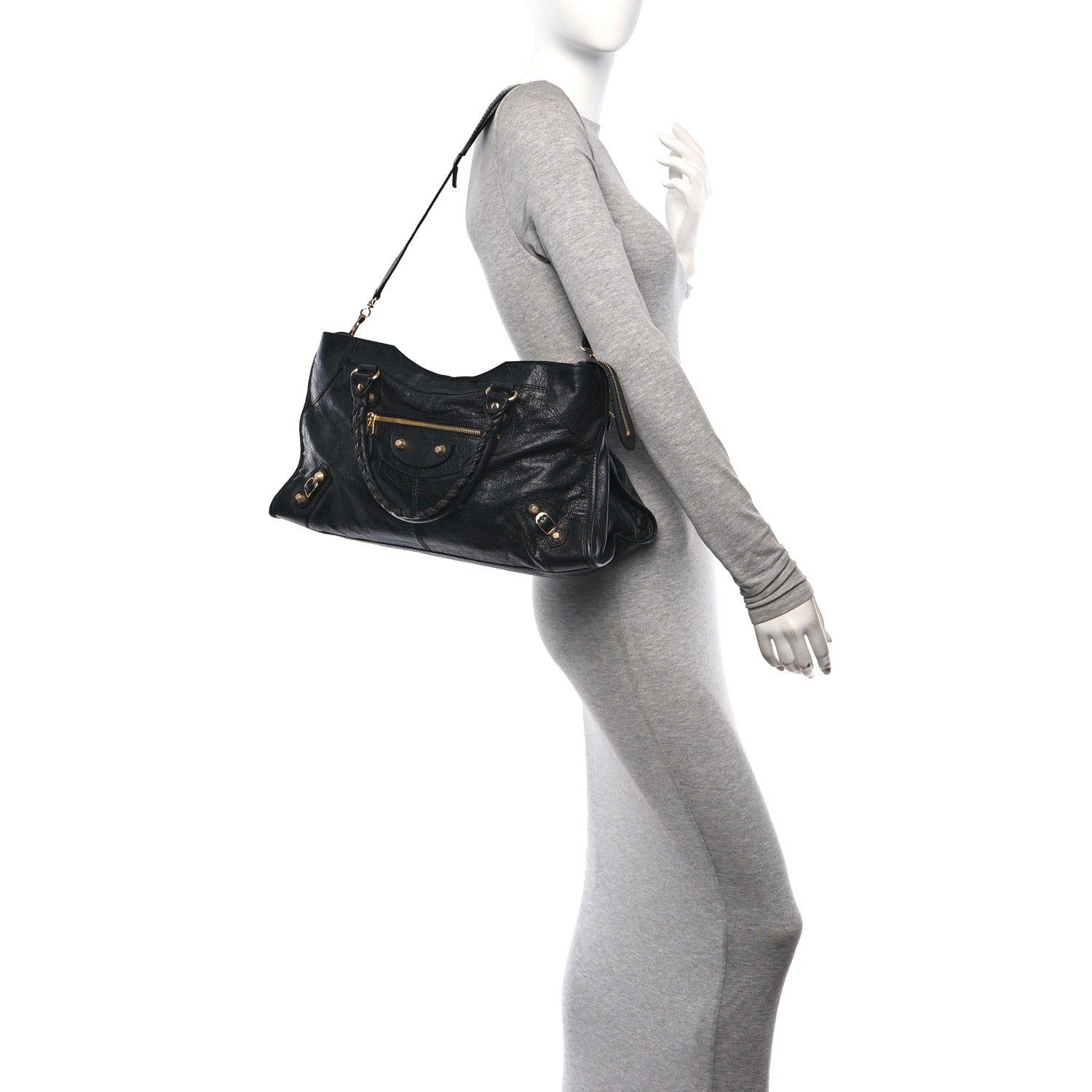 Balenciaga Agneau Giant 12 Gold Hardware Part Time Black 2 of 12