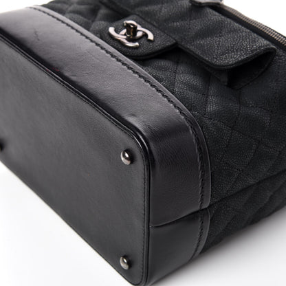 Chanel Iridescent Grained Calfskin Quilted Globe Trotter Vanity Case Black 12 of 12