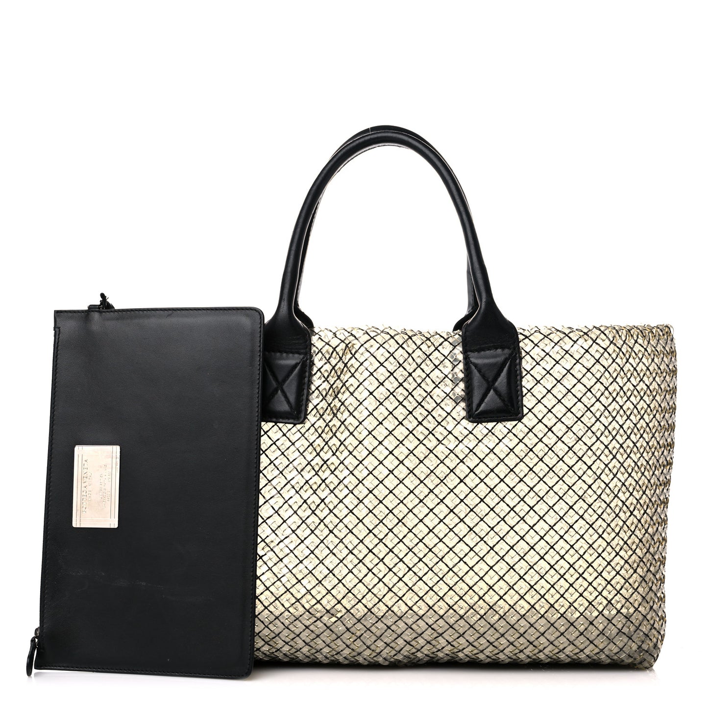 Nappa Intrecciato PVC Medium Cabat Black