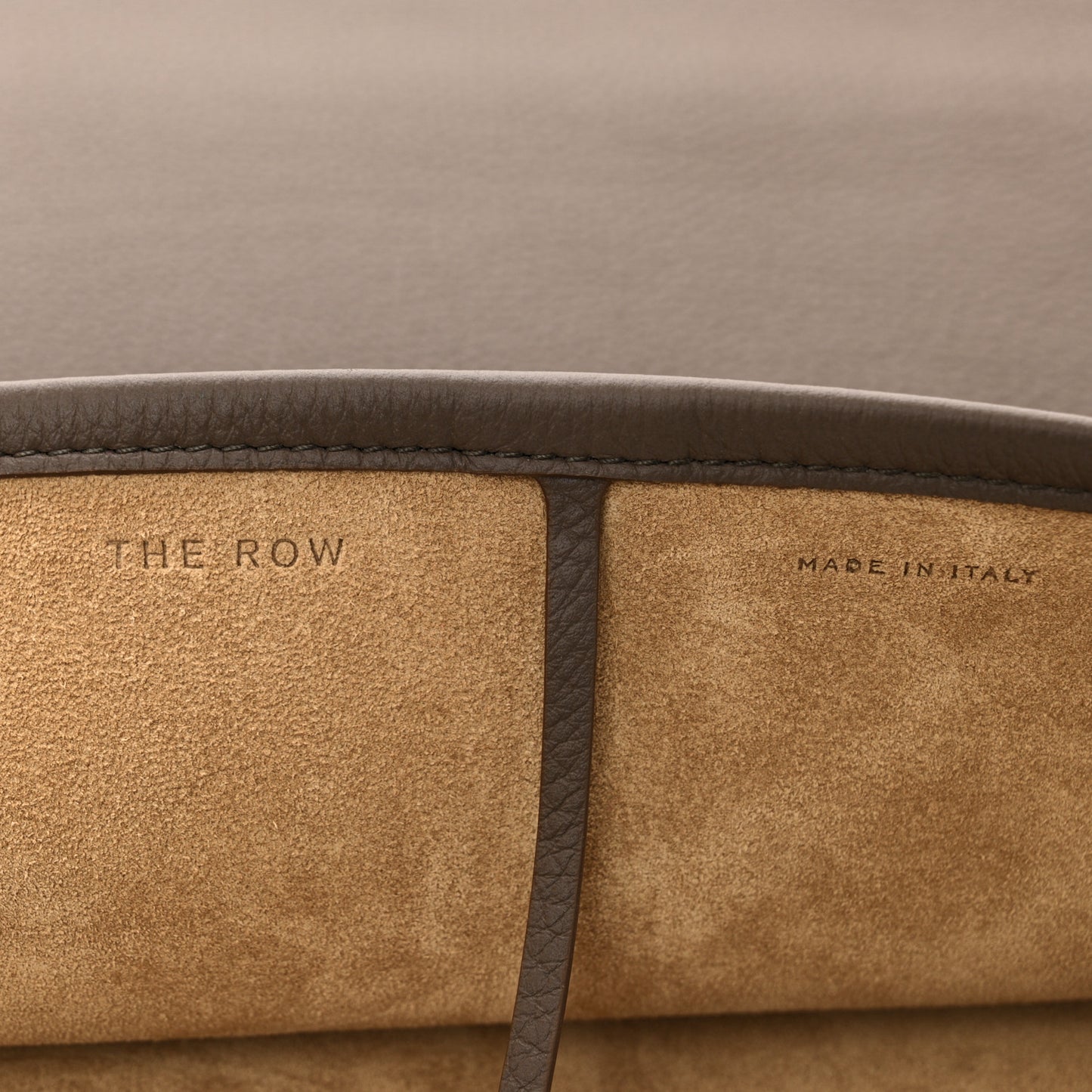 Grained Calfskin Large N/S Park Tote French Grey