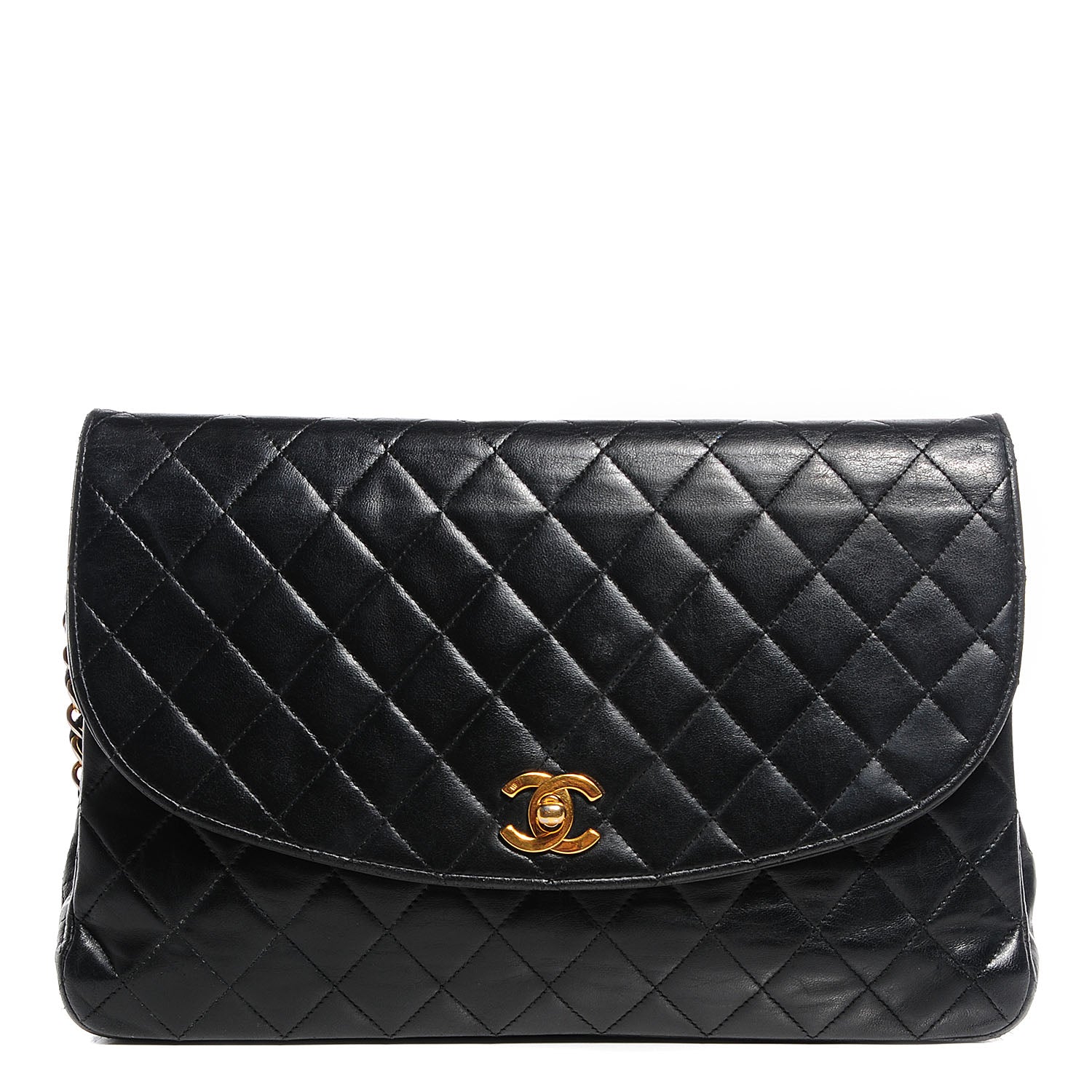 Chanel Lambskin Jumbo Single Flap Black 1 of 8