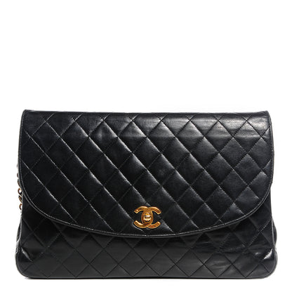 Chanel Lambskin Jumbo Single Flap Black 1 of 8