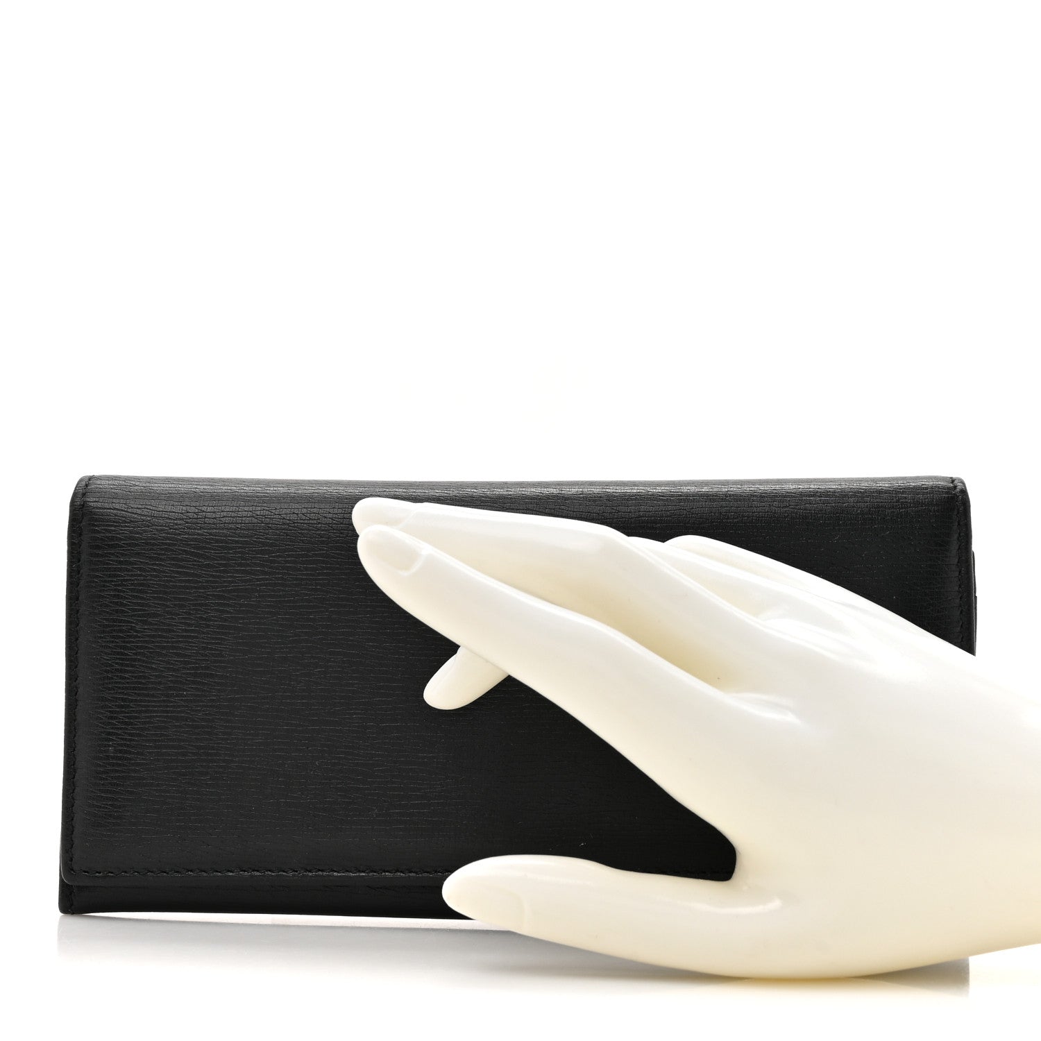 Gucci Calfskin Interlocking G Continental Wallet Black 2 of 12