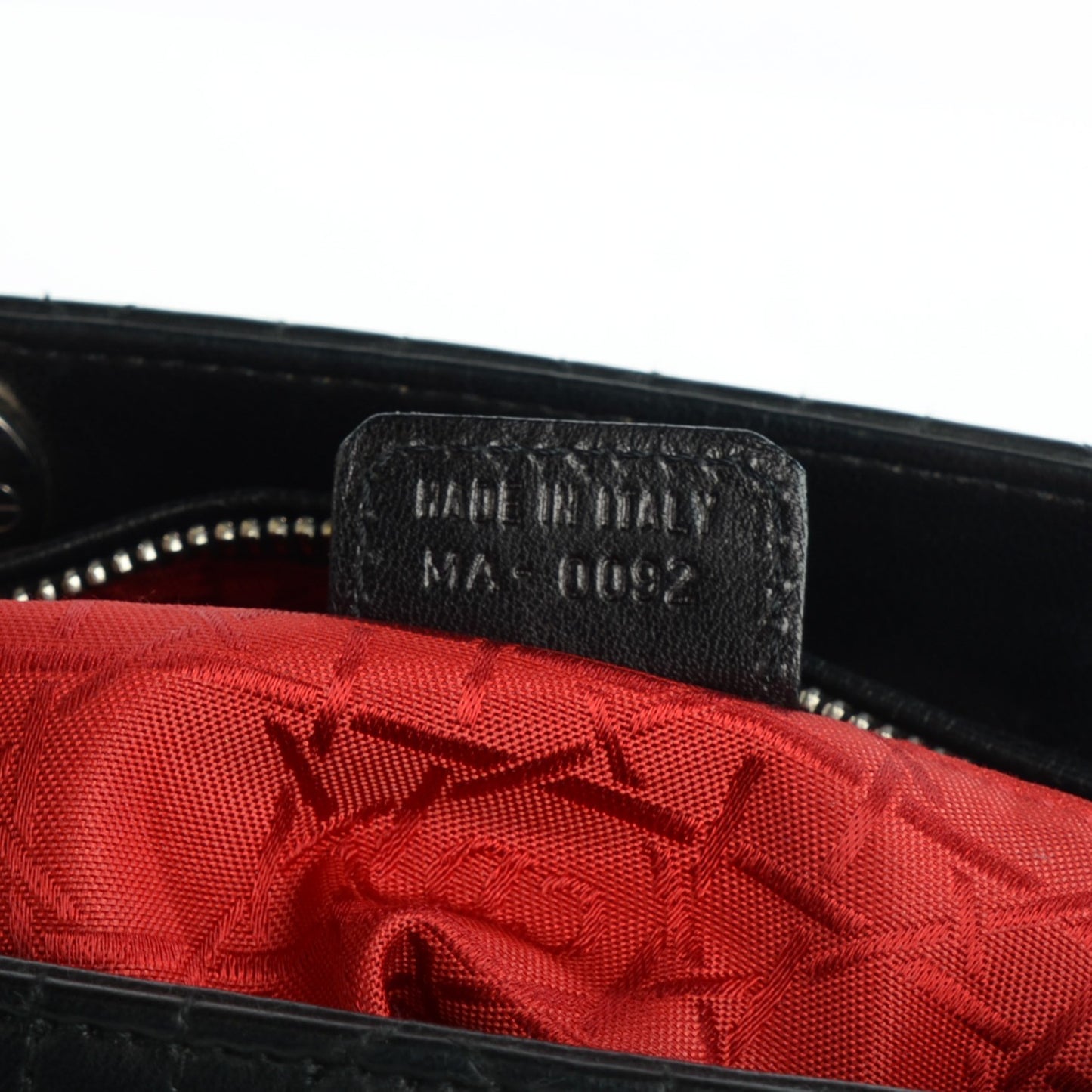 Lambskin Cannage Medium Lady Dior Black