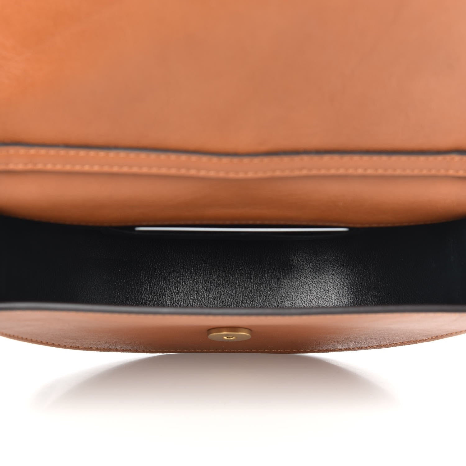 Chloe Calfskin Small Nile Bracelet Minaudiere Bag Caramel 5 of 10