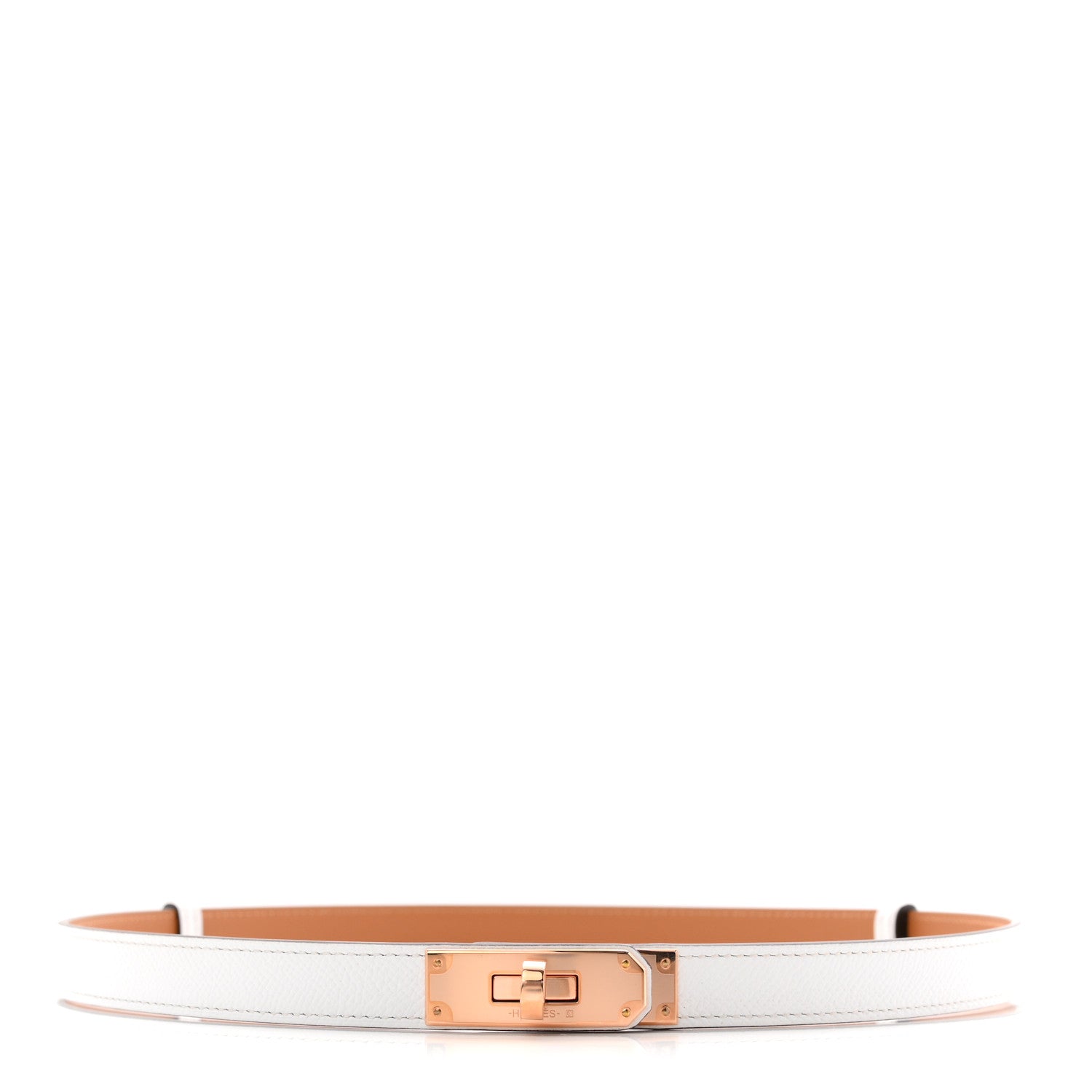 Hermes Epsom Kelly Belt White 1 of 4