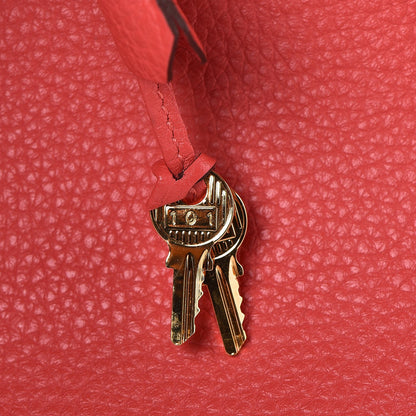 Hermes Taurillon Clemence Birkin 35 Rouge Pivoine 34 of 37