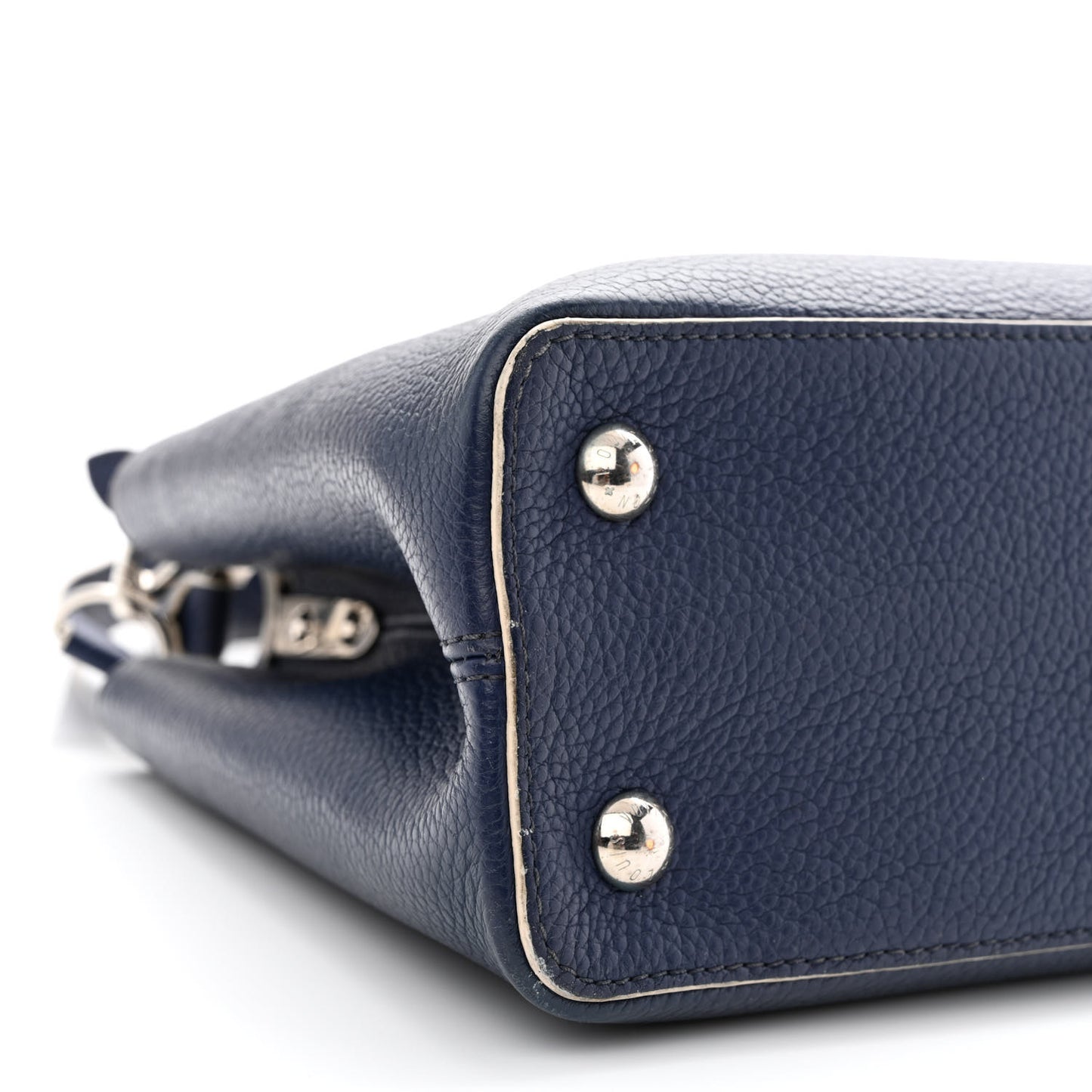 Taurillon Capucines PM Blue White