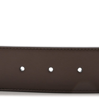 Gucci GG Supreme Monogram Matte Plutone Calfskin Double G 40mm Belt 75 30 Beige Ebony New Acero 3 of 6