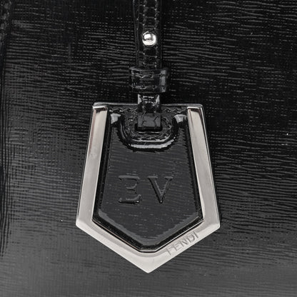 Fendi Patent Vitello Elite Petite 2Jours Tote Black 9 of 12