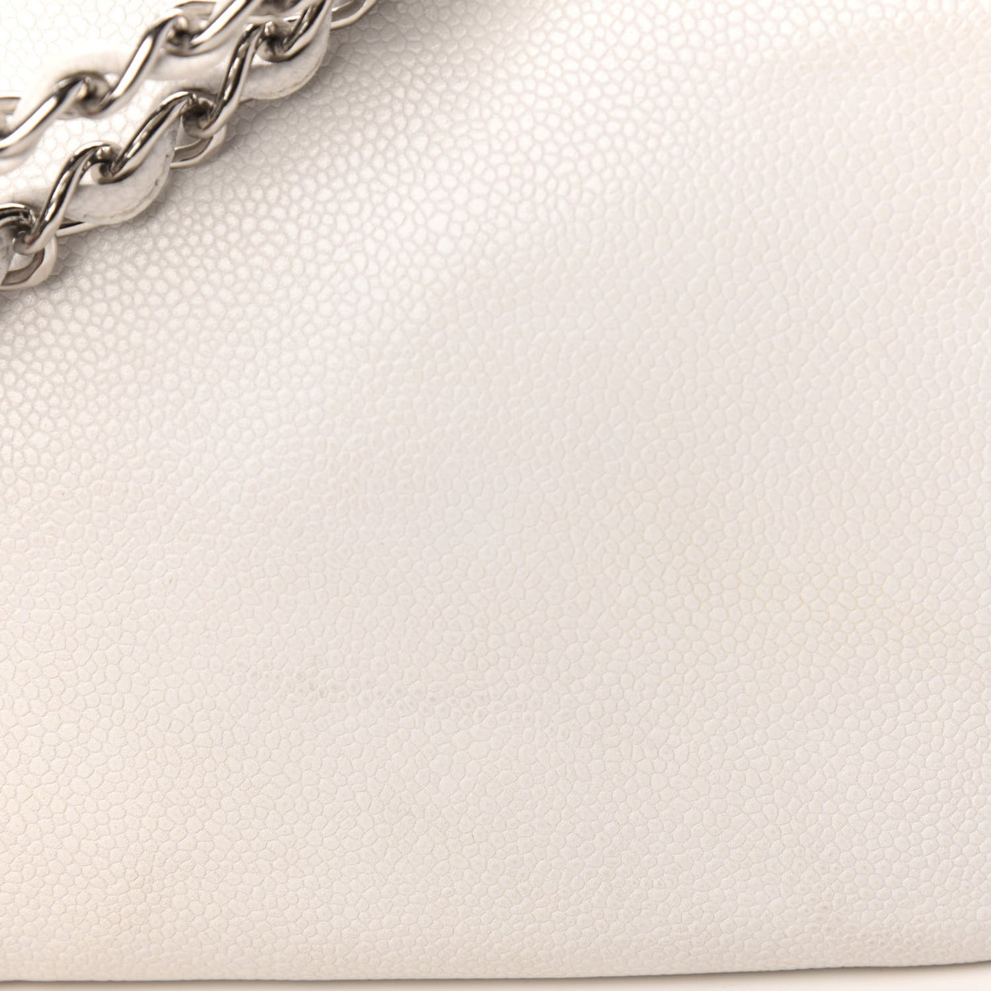 Caviar Large Timeless CC Flap White