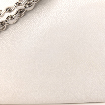 Chanel Caviar Large Timeless CC Flap White 10 of 11
